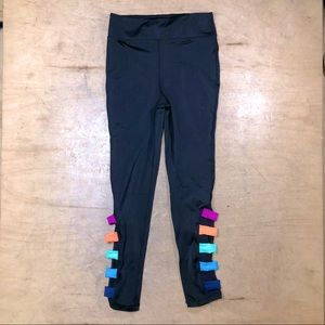 Balera - Large Child Leggings w Rainbow Stripes